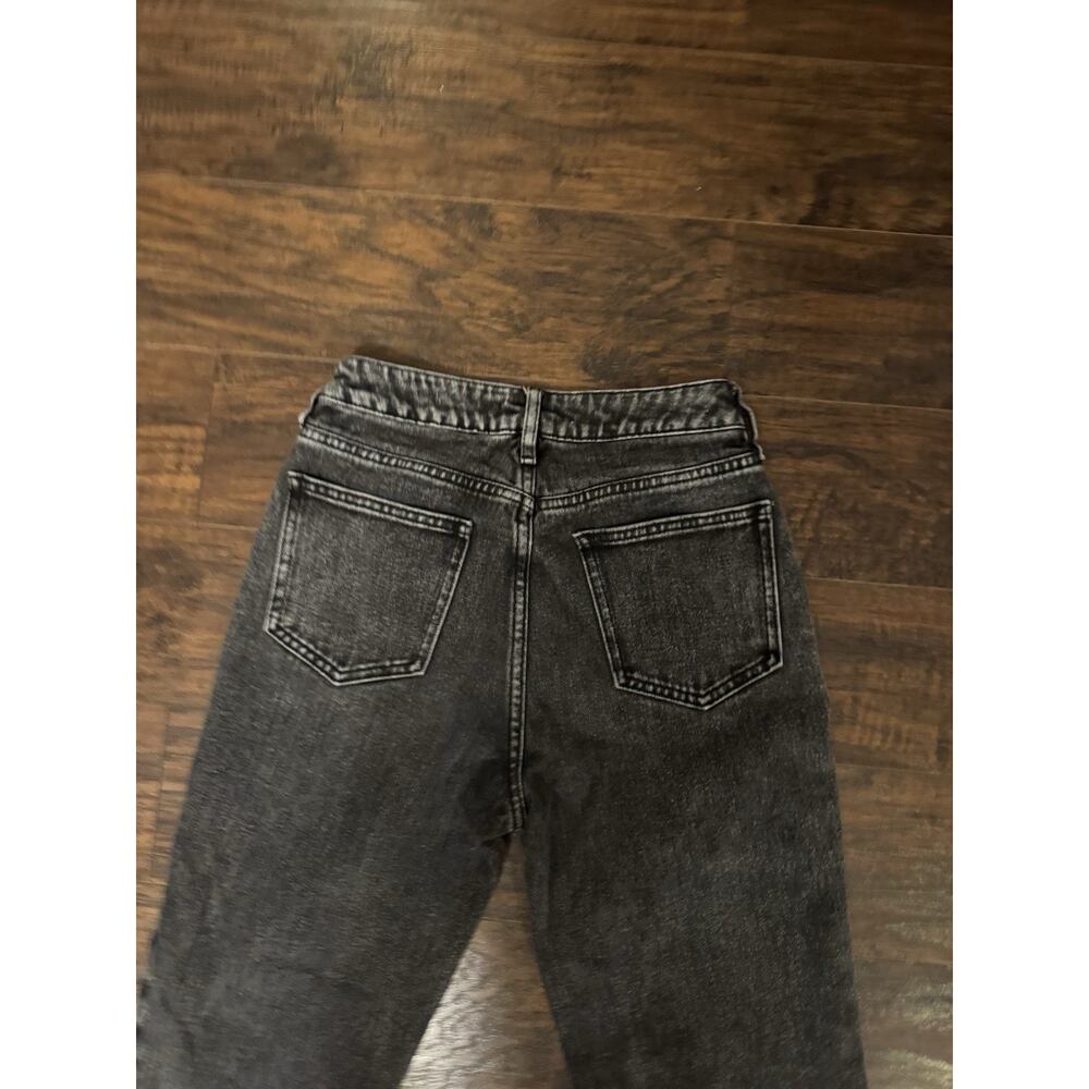 Pacsun Jeans Womens 24 S Dark Black Denim Pants Mom Cotton Tapered Casual - Picture 9 of 9